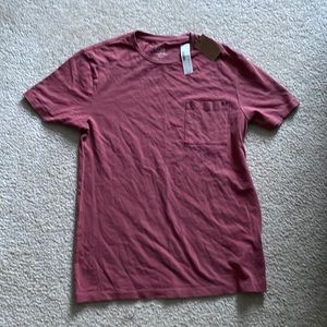 J Crew Men’s Garment-Dyed Red T-Shirt (S)